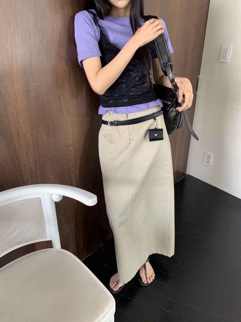 MURMUR東大門實拍女士新品真品休閑26春夏人氣長裙亞麻布MURMUR長裙