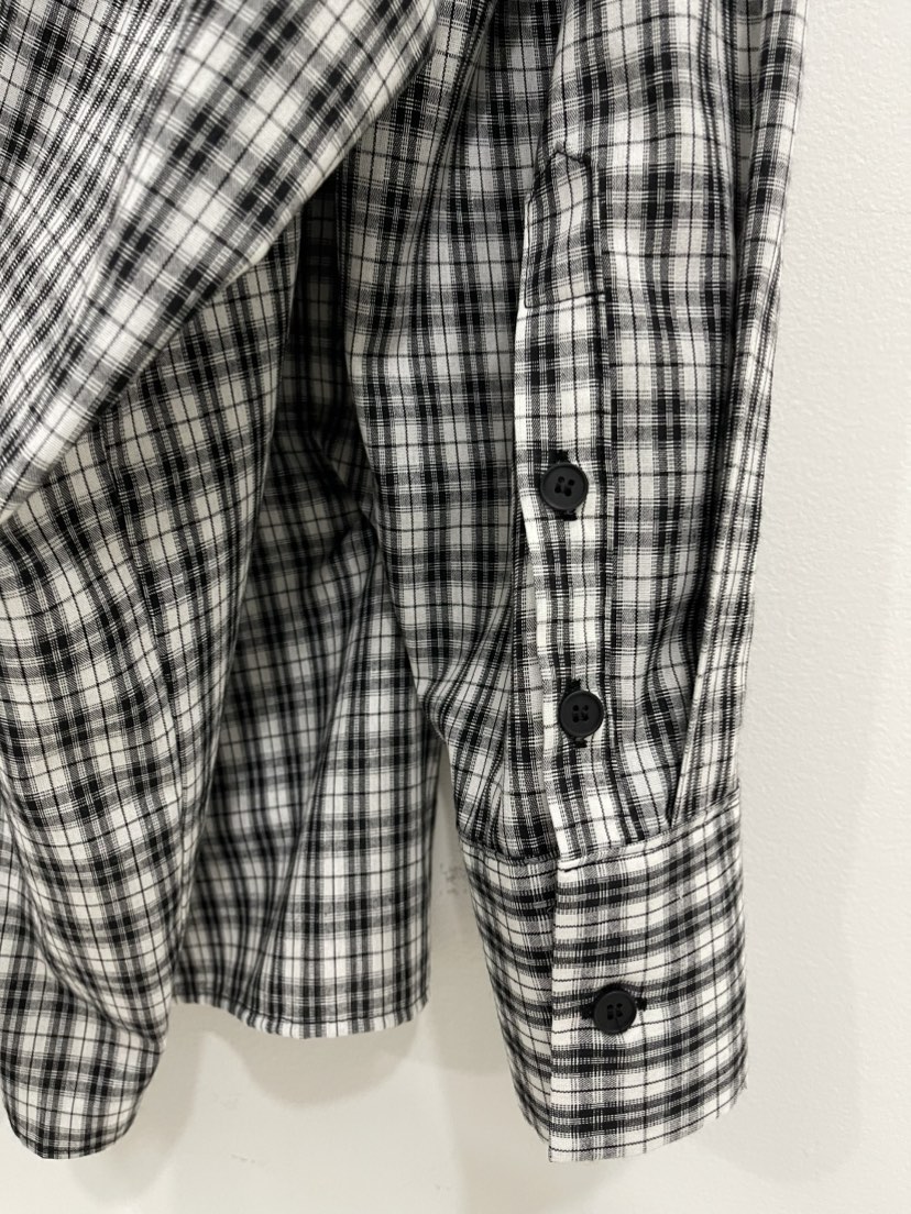 REIZ東大門實拍女士新品真品職業人氣襯衫蕾絲衫格子褶裥REIZ襯衫/蕾絲衫