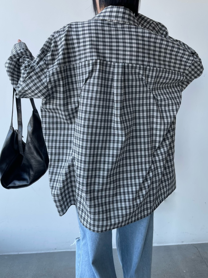 REIZ東大門實拍女士新品真品職業人氣襯衫蕾絲衫格子褶裥REIZ襯衫/蕾絲衫