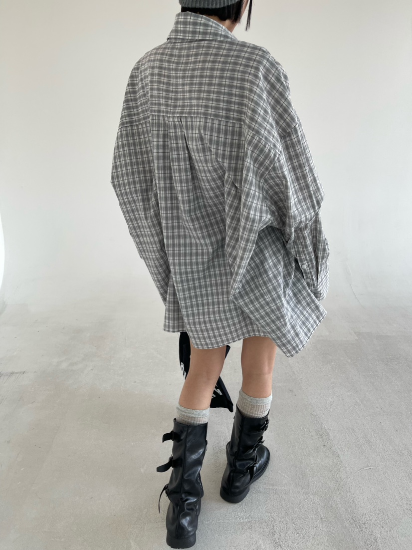 REIZ東大門實拍女士新品真品職業人氣襯衫蕾絲衫格子褶裥REIZ襯衫/蕾絲衫