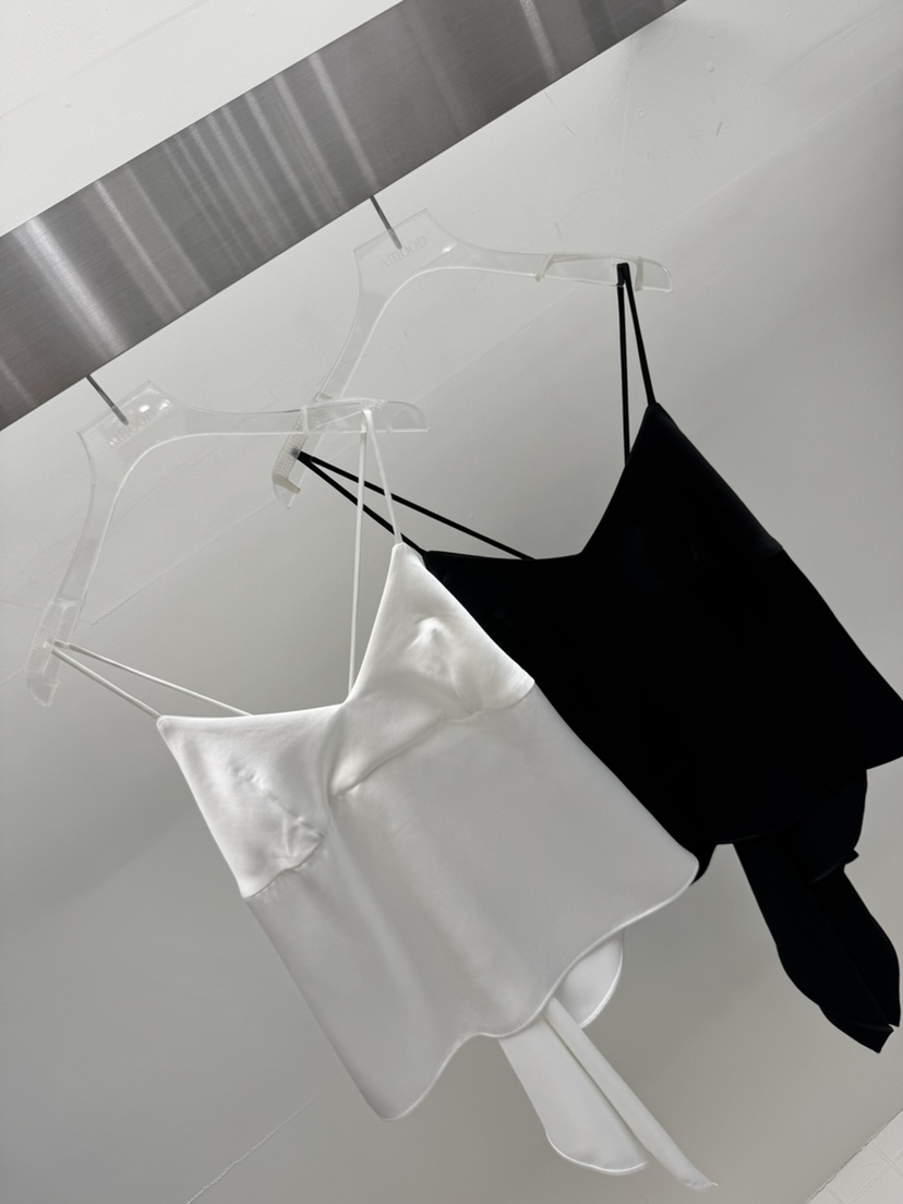 AMOOD東大門實拍女裝新款熱賣26春夏真品推薦吊帶背心緞面AMOOD吊帶/背心