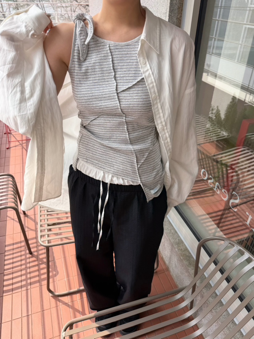 GLITTER韓國直郵女裝新款休閑推薦真品職業人氣時尚吊帶背心GLITTER吊帶/背心