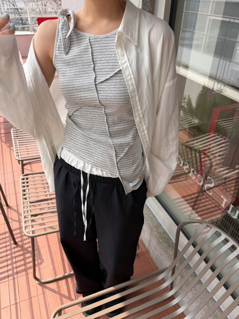 GLITTER韓國直郵女裝新款休閑推薦真品職業人氣時尚吊帶背心GLITTER吊帶/背心