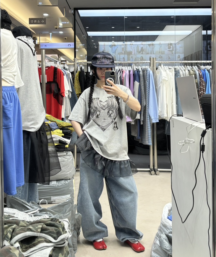 INTHEEND韓國代購女士新款休閑真品26春夏時尚職業熱賣T恤INTHEENDT恤