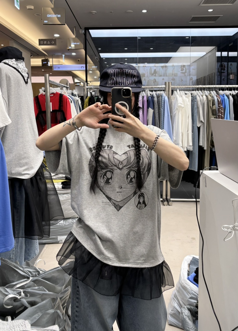 INTHEEND韓國代購女士新款休閑真品26春夏時尚職業熱賣T恤INTHEENDT恤