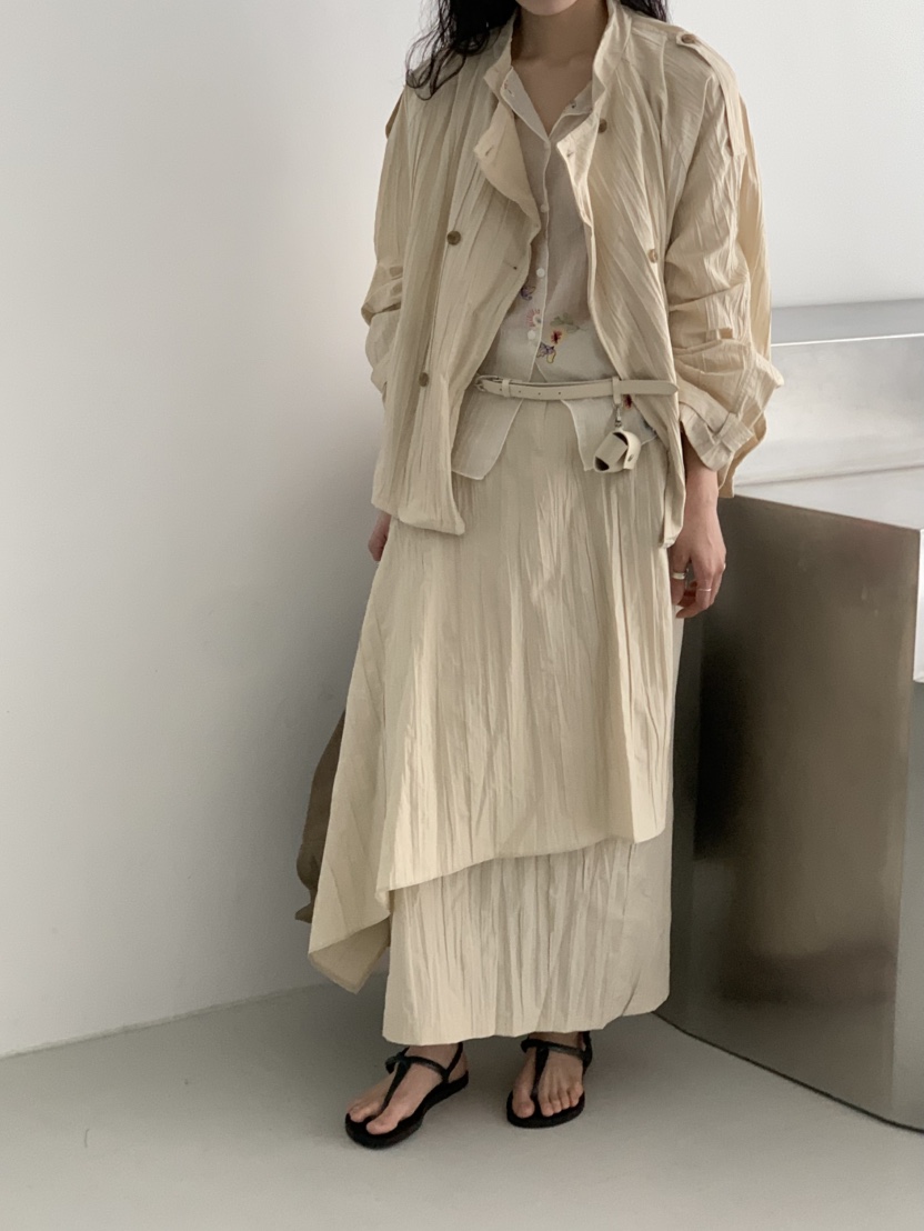 MURMUR東大門實拍女士新品熱賣推薦人氣職業26春夏長裙金屬絲MURMUR長裙