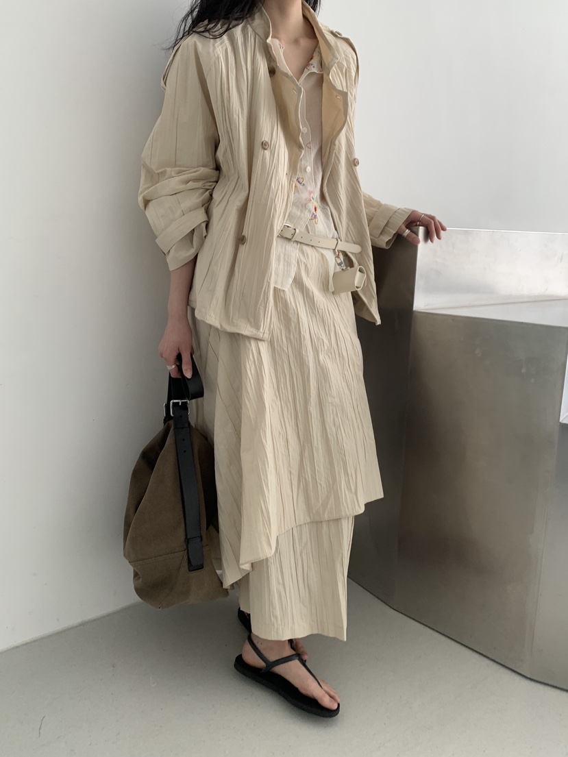 MURMUR東大門實拍女士新品熱賣推薦人氣職業26春夏長裙金屬絲MURMUR長裙