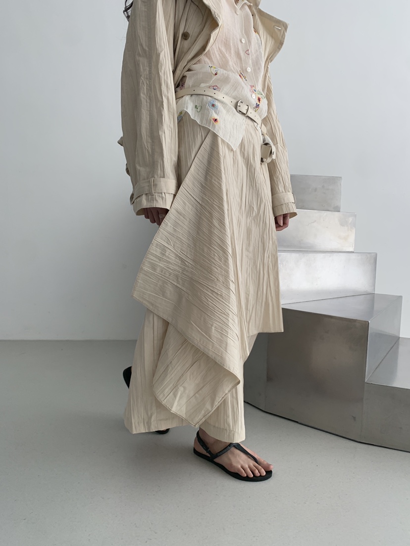 MURMUR東大門實拍女士新品熱賣推薦人氣職業26春夏長裙金屬絲MURMUR長裙