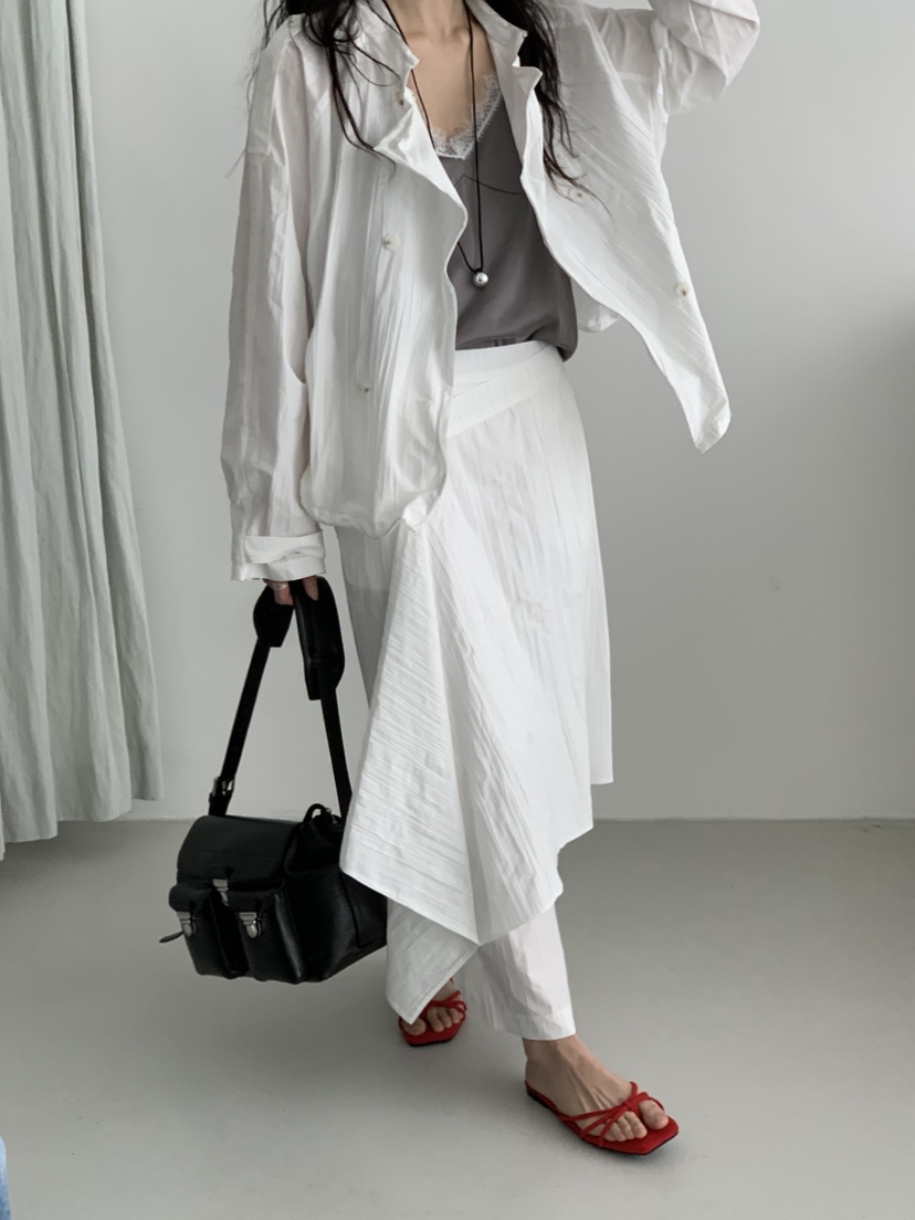 MURMUR東大門實拍女士新品熱賣推薦人氣職業26春夏長裙金屬絲MURMUR長裙