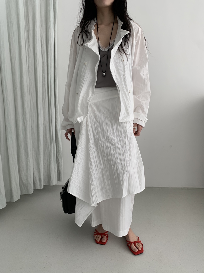 MURMUR東大門實拍女士新品熱賣推薦人氣職業26春夏長裙金屬絲MURMUR長裙