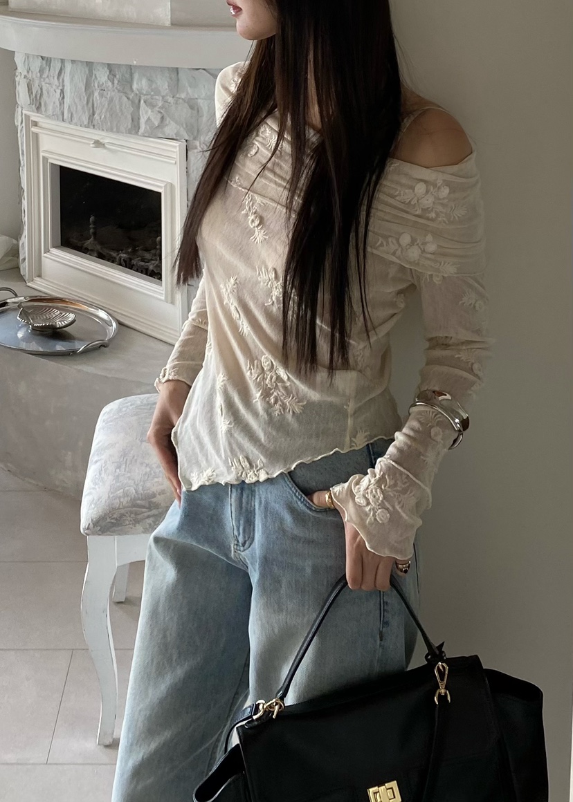 OUPPT韓國代購女裝新款26春夏真品人氣熱賣職業時尚長袖T恤OUPPT長袖T恤