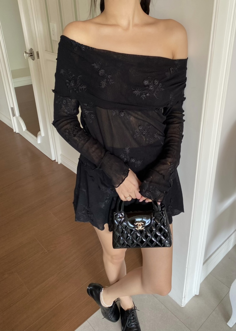 OUPPT韓國代購女裝新款26春夏真品人氣熱賣職業時尚長袖T恤OUPPT長袖T恤圖色2