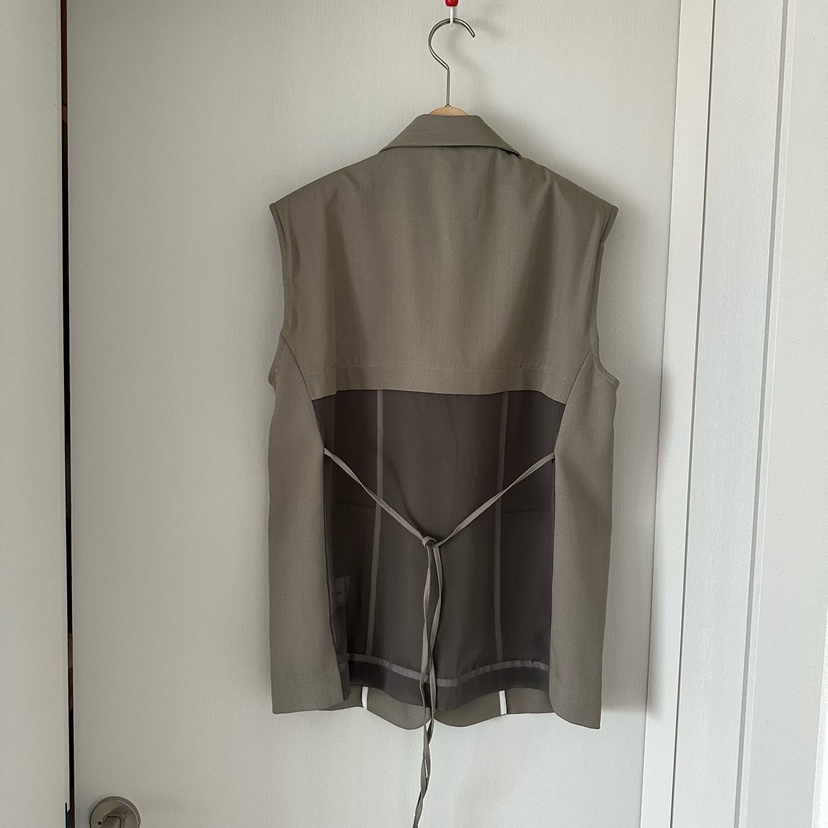 SOUIT韓國代購女士新款時尚職業休閑推薦馬甲不含內搭雪紡SOUIT by mabel-L馬甲