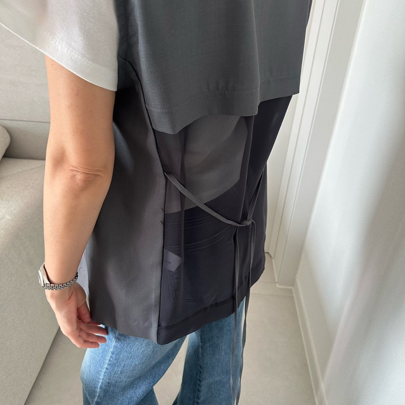 SOUIT韓國代購女士新款時尚職業休閑推薦馬甲不含內搭雪紡SOUIT by mabel-L馬甲