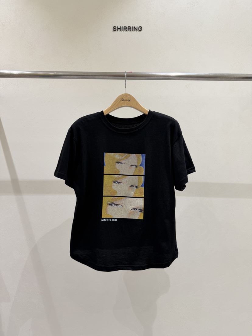 SHIRRING韓國直郵女士新品時尚真品人氣26春夏休閑推薦T恤SHIRRINGT恤圖色4