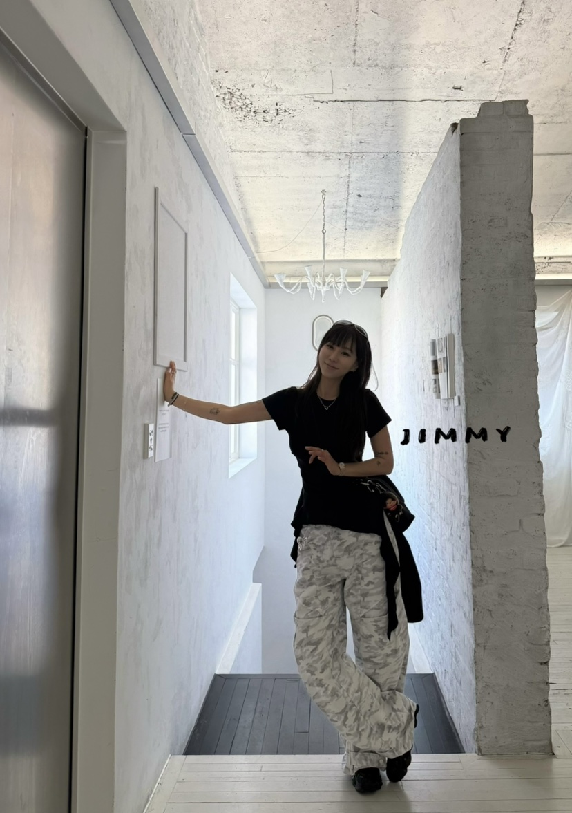 JIMMY韓國代購女士新款時尚休閑26春夏職業推薦休閑褲迷彩JIMMY/REMAKE休閑褲