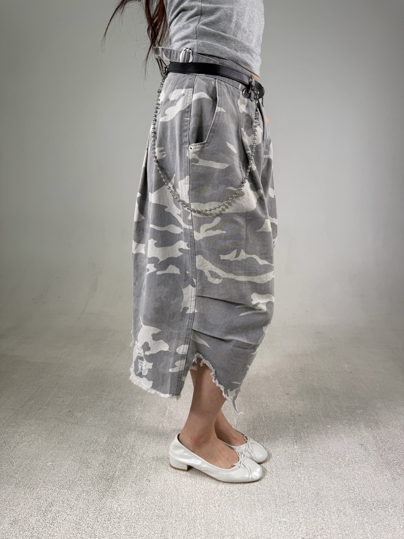 SHIRRING韓國代購女士新品推薦真品職業休閑人氣短褲迷彩SHIRRING短褲