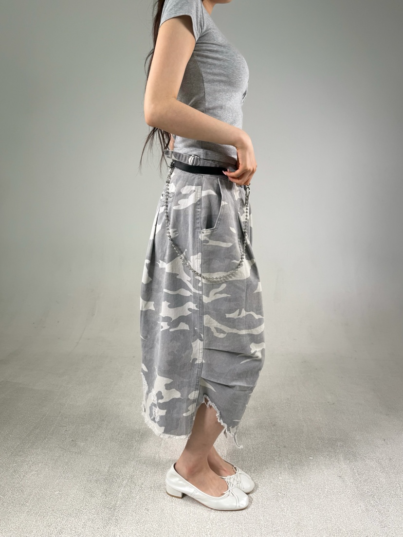 SHIRRING韓國代購女士新品推薦真品職業休閑人氣短褲迷彩SHIRRING短褲