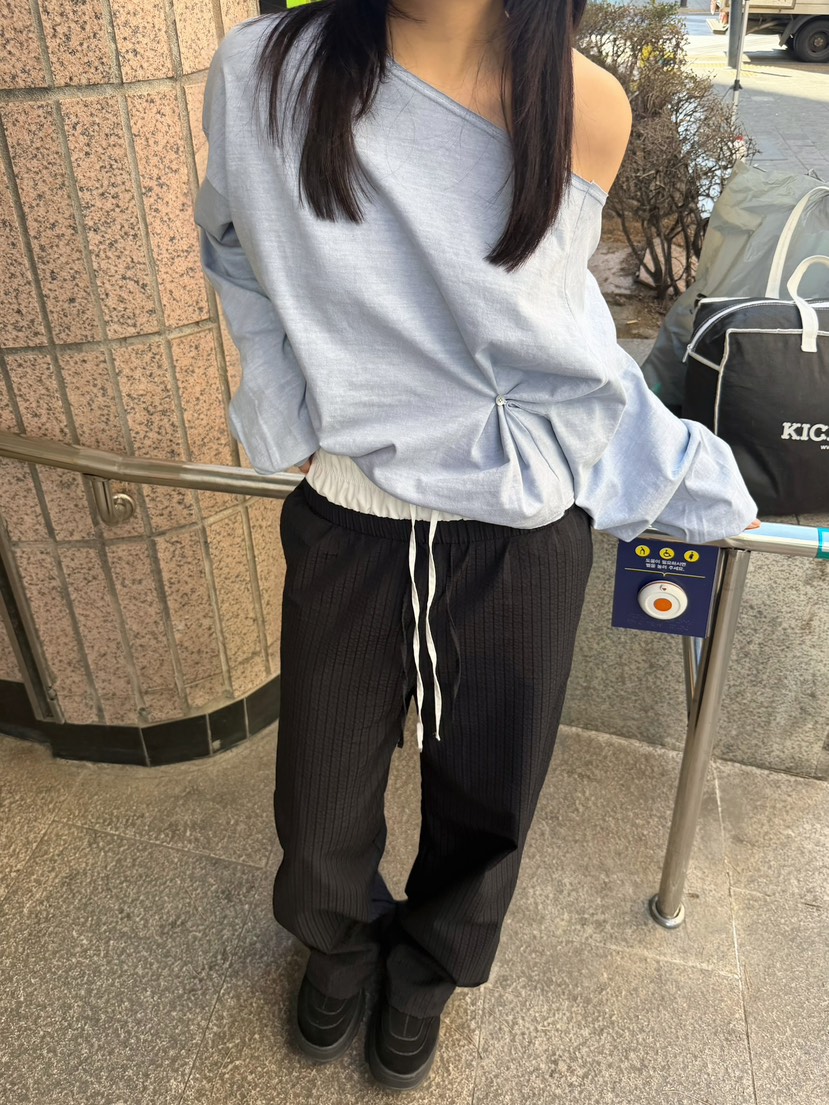 GLITTER東大門實拍女裝新款推薦休閑時尚職業熱賣人氣休閑褲GLITTER休閑褲