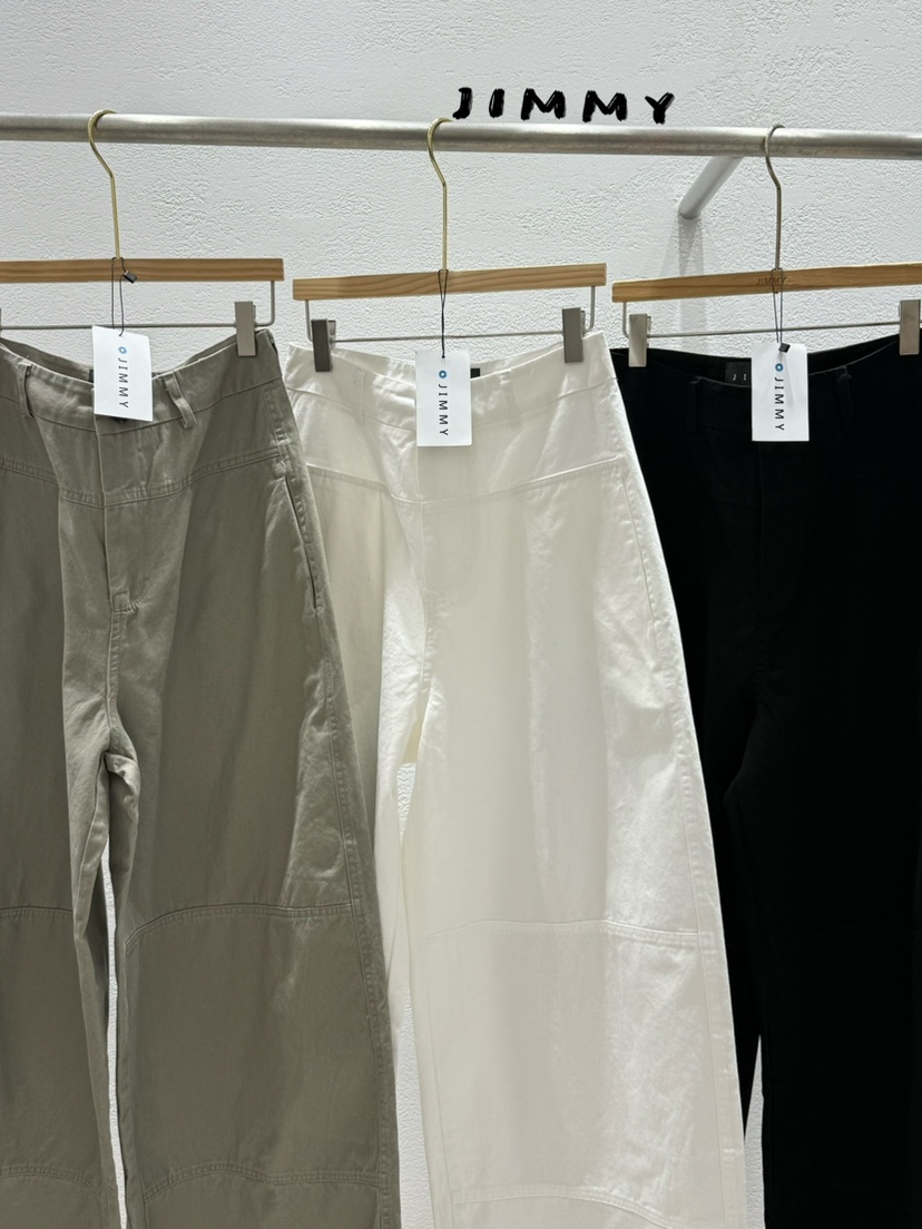 JIMMY東大門實拍女裝新款時尚推薦職業休閑休閑褲口袋棉質JIMMY/REMAKE休閑褲