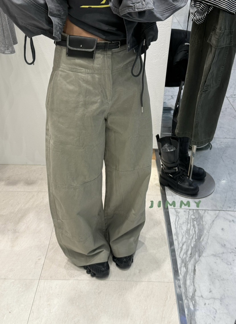 JIMMY東大門實拍女裝新款時尚推薦職業休閑休閑褲口袋棉質JIMMY/REMAKE休閑褲