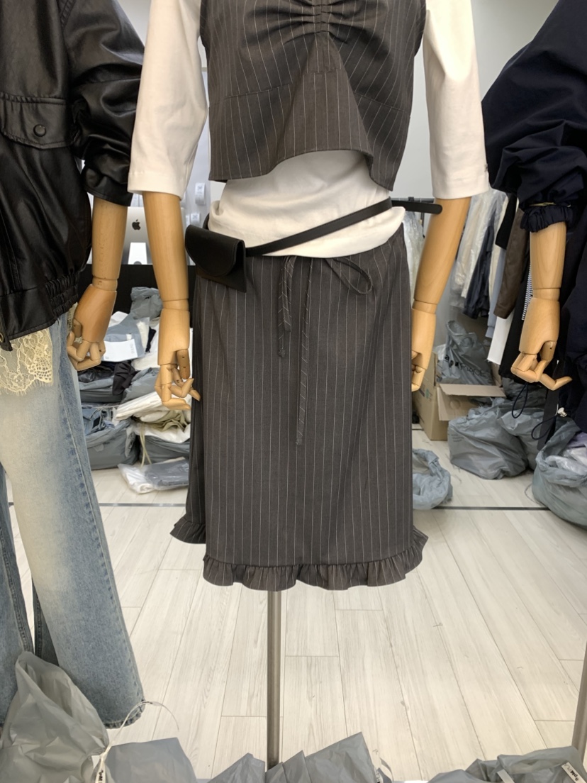 CEDARWOOD韓國代購女裝新品人氣26春夏推薦真品半身裙中短裙CEDAR WOOD半身裙/中短裙圖色1