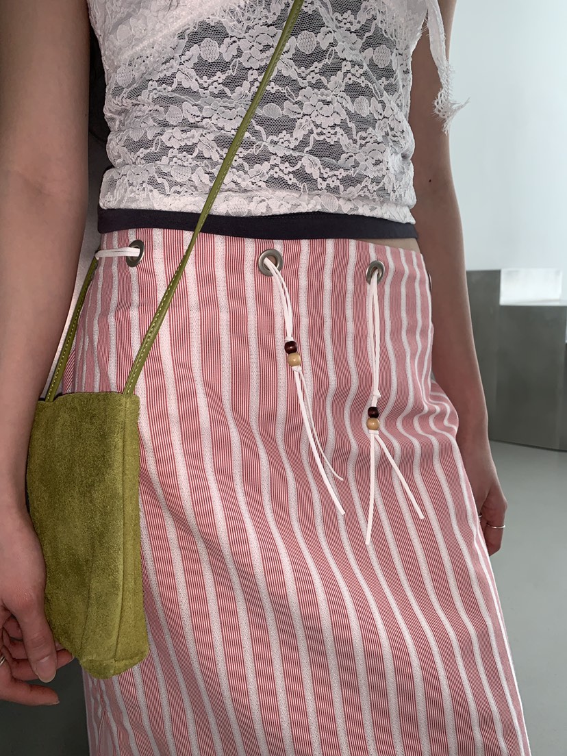 MURMUR東大門實拍女士新品人氣時尚26春夏半身裙中短裙含腰繩MURMUR半身裙/中短裙