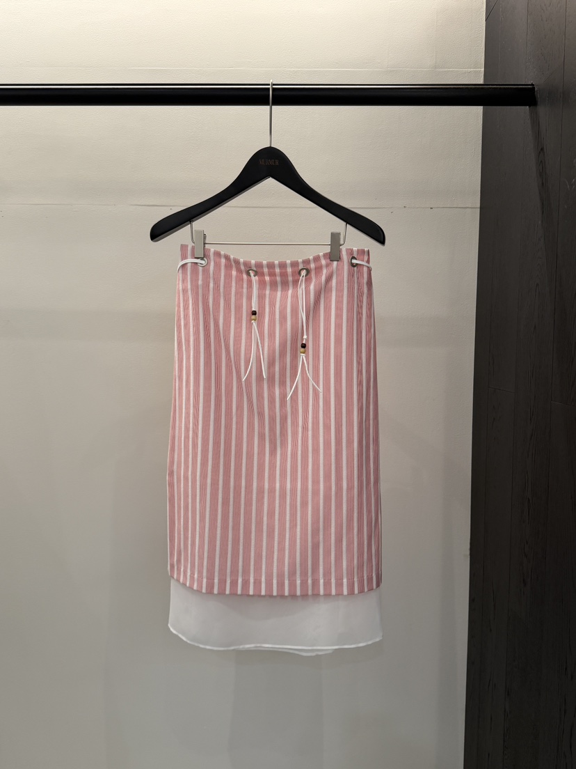 MURMUR東大門實拍女士新品人氣時尚26春夏半身裙中短裙含腰繩MURMUR半身裙/中短裙圖色2