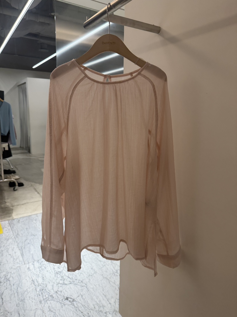 DE VENTI韓國直郵女裝新款推薦時尚襯衫蕾絲衫不含絲巾圍巾DE VENTI襯衫/蕾絲衫圖色3