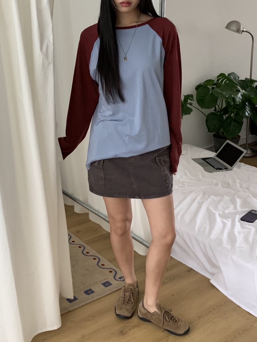 SUNDER MARKET東大門直郵女裝新品職業熱賣人氣長袖T恤天絲SUNDER MARKET長袖T恤