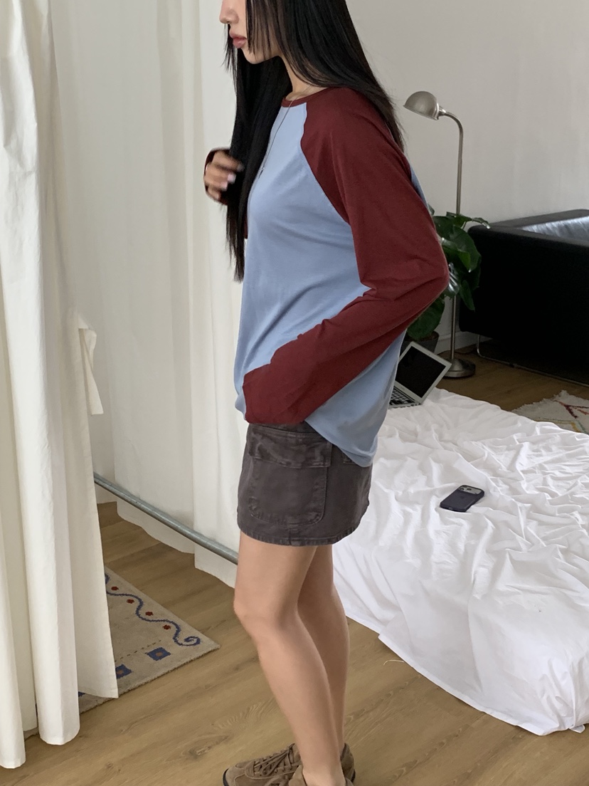 SUNDER MARKET東大門直郵女裝新品職業熱賣人氣長袖T恤天絲SUNDER MARKET長袖T恤