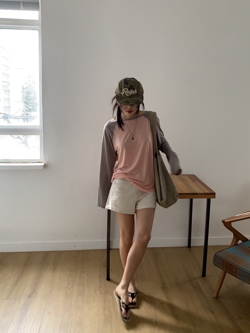 SUNDER MARKET東大門直郵女裝新品職業熱賣人氣長袖T恤天絲SUNDER MARKET長袖T恤