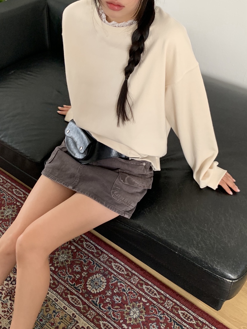 SUNDER MARKET東大門代購女士新款真品26春夏熱賣職業衛衣SUNDER MARKET衛衣