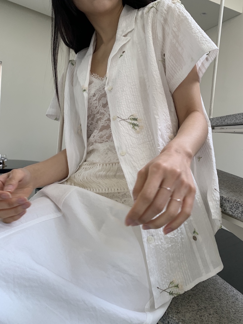 MURMUR東大門代購女裝新品26春夏真品時尚休閑襯衫蕾絲衫MURMUR襯衫/蕾絲衫