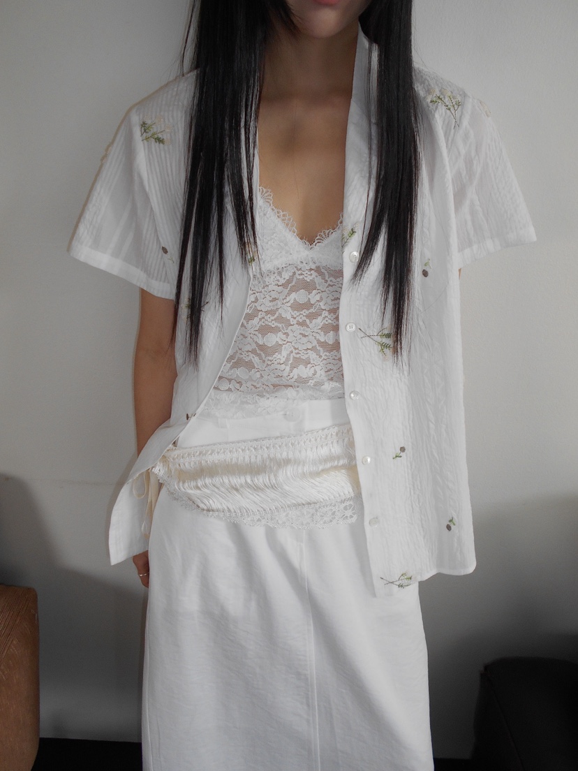 MURMUR東大門代購女裝新品26春夏真品時尚休閑襯衫蕾絲衫MURMUR襯衫/蕾絲衫