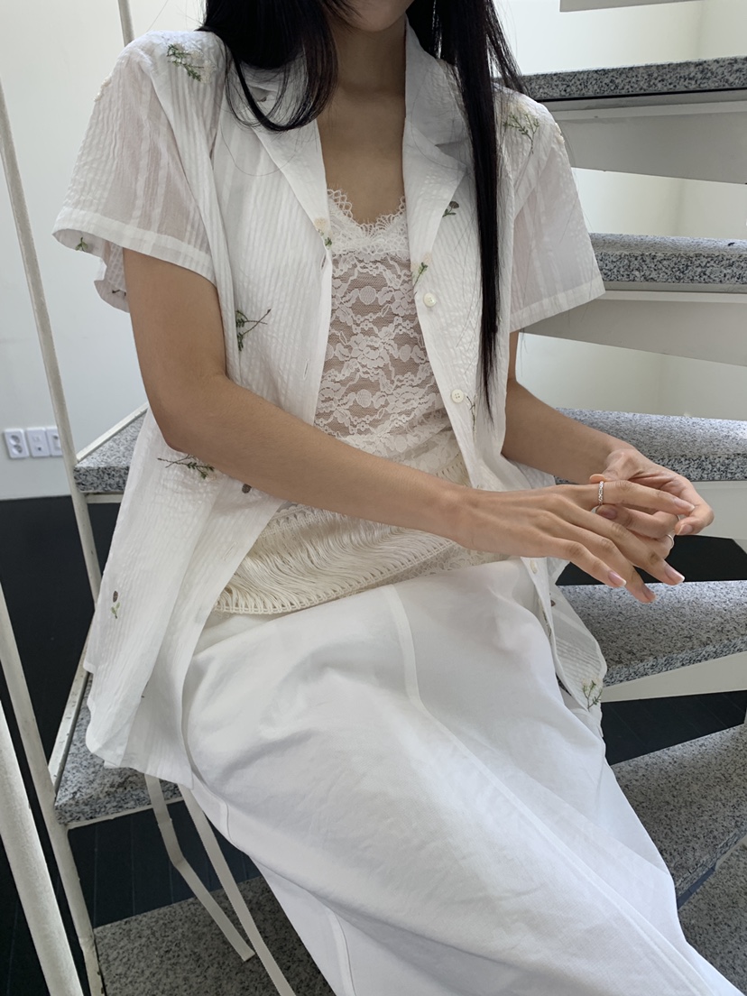 MURMUR東大門代購女裝新品26春夏真品時尚休閑襯衫蕾絲衫MURMUR襯衫/蕾絲衫