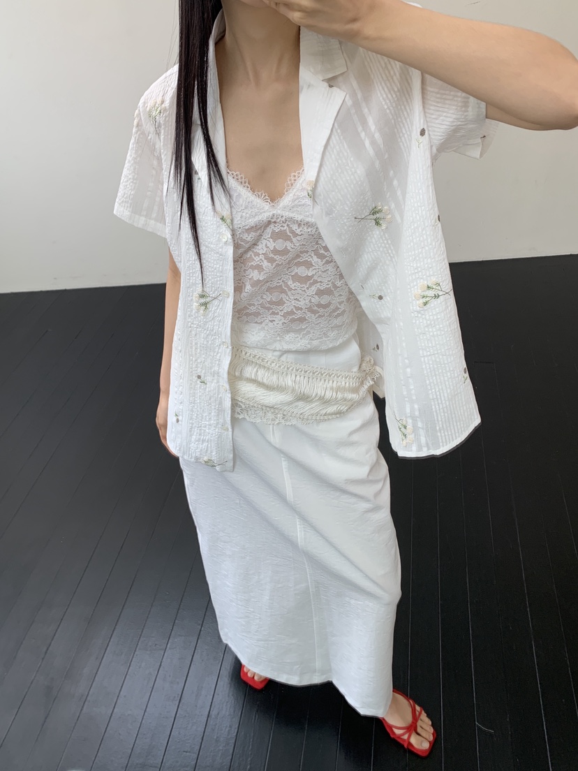 MURMUR東大門代購女裝新品26春夏真品時尚休閑襯衫蕾絲衫MURMUR襯衫/蕾絲衫