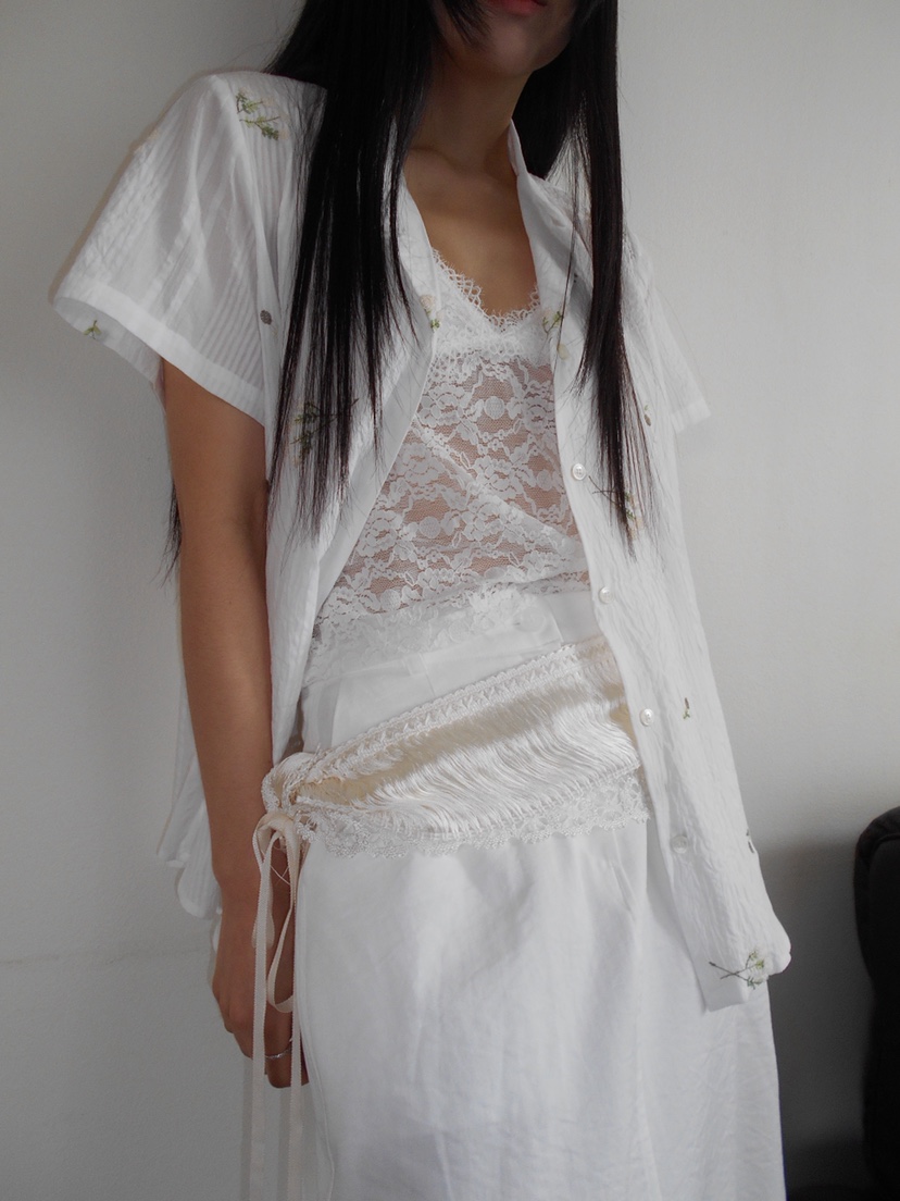 MURMUR東大門代購女裝新品26春夏真品時尚休閑襯衫蕾絲衫MURMUR襯衫/蕾絲衫