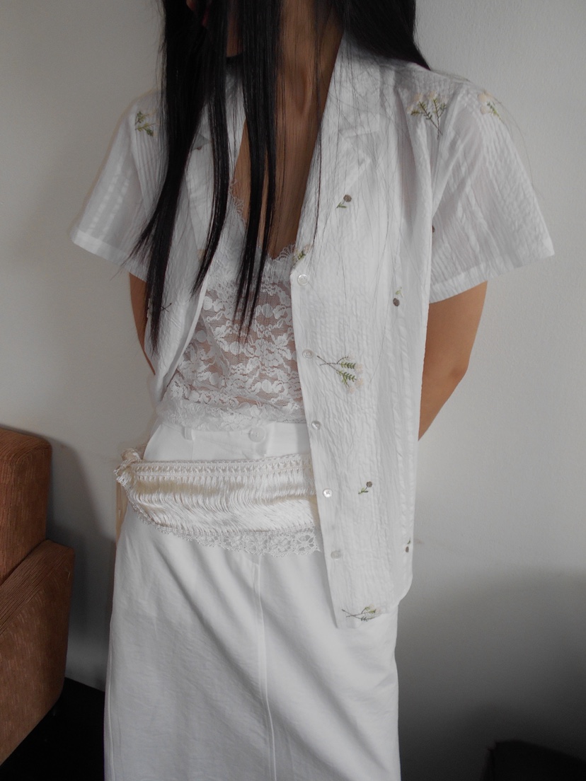 MURMUR東大門代購女裝新品26春夏真品時尚休閑襯衫蕾絲衫MURMUR襯衫/蕾絲衫