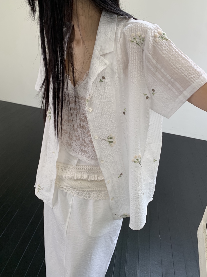 MURMUR東大門代購女裝新品26春夏真品時尚休閑襯衫蕾絲衫MURMUR襯衫/蕾絲衫