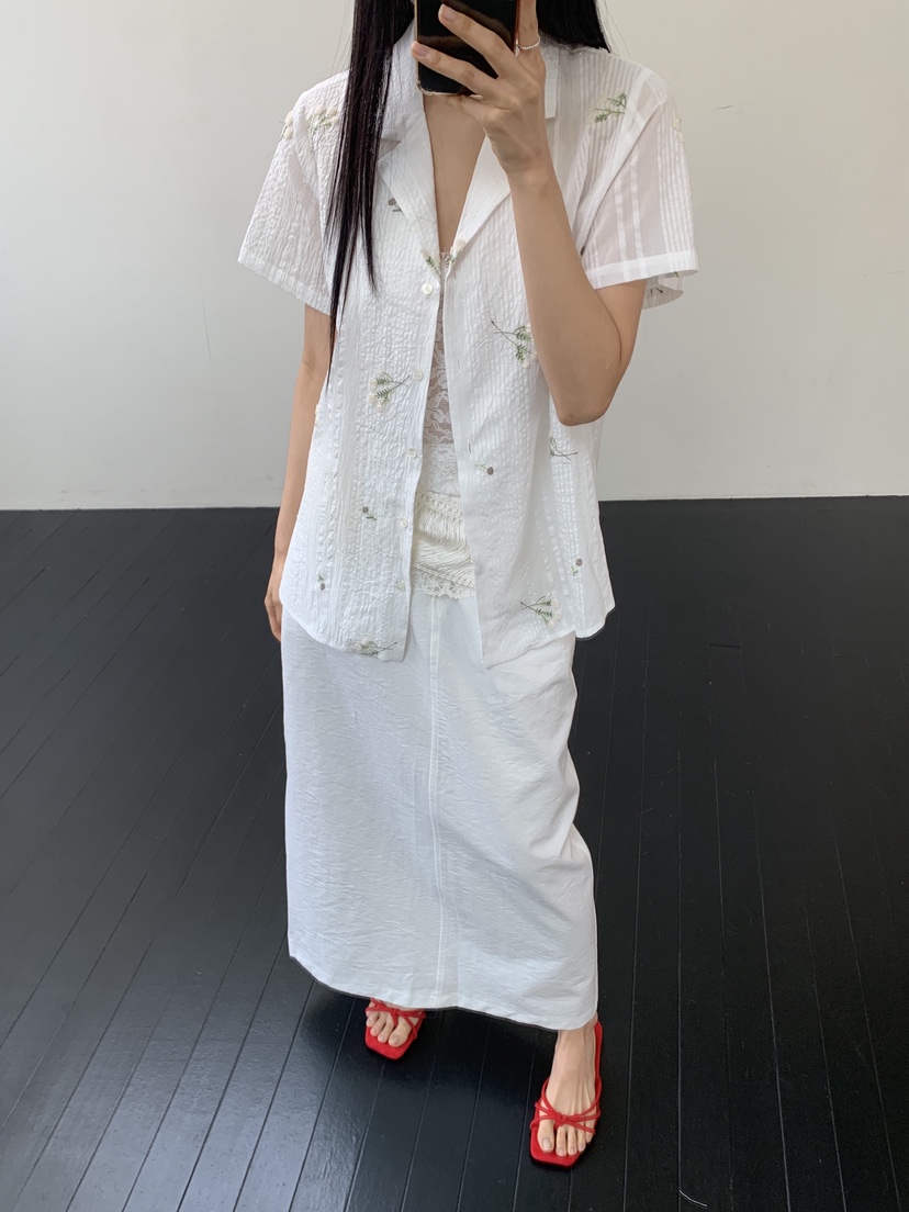 MURMUR東大門代購女裝新品26春夏真品時尚休閑襯衫蕾絲衫MURMUR襯衫/蕾絲衫