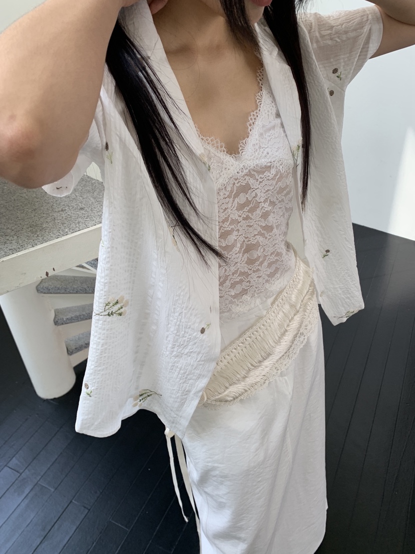 MURMUR東大門代購女裝新品26春夏真品時尚休閑襯衫蕾絲衫MURMUR襯衫/蕾絲衫