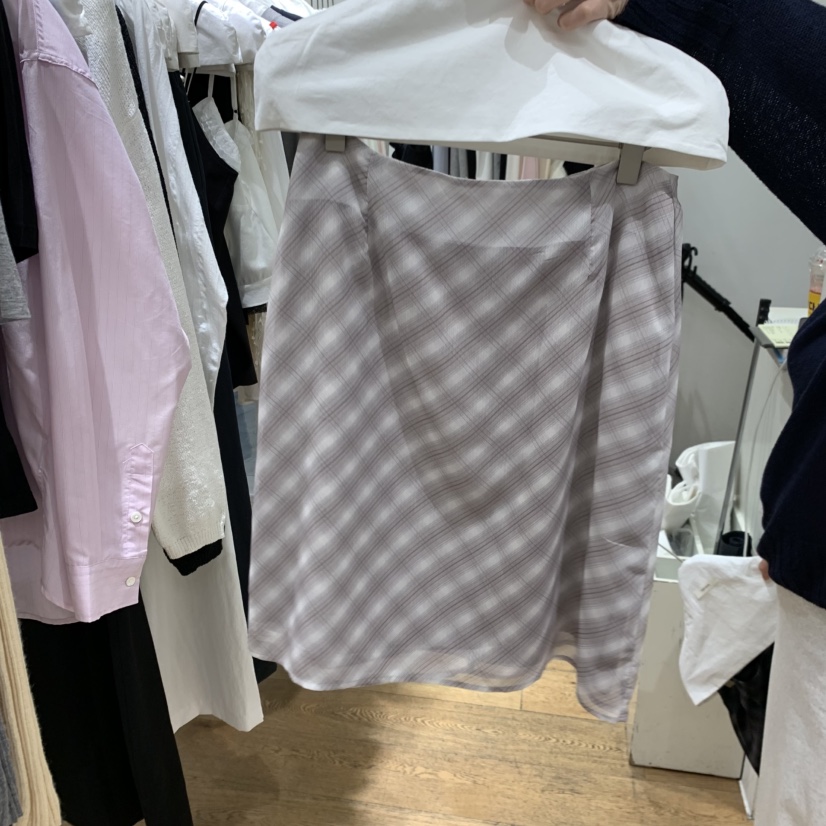 VERVEINE東大門直郵女裝新款真品休閑職業半身裙中短裙格紋VERVEINE半身裙/中短裙圖色2