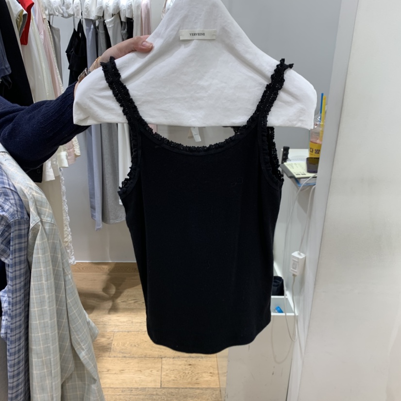 VERVEINE韓國代購女士新品時尚職業休閑真品吊帶背心蕾絲VERVEINE吊帶/背心圖色3