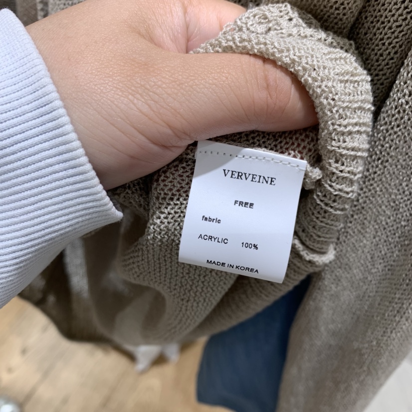 VERVEINE韓國直郵女裝新款休閑真品熱賣時尚26春夏針織衫開衫VERVEINE針織衫
