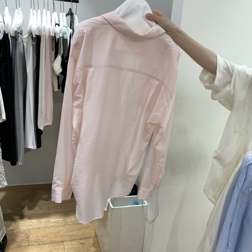 VERVEINE東大門實拍女士新款時尚人氣休閑襯衫蕾絲衫雙口袋VERVEINE襯衫/蕾絲衫