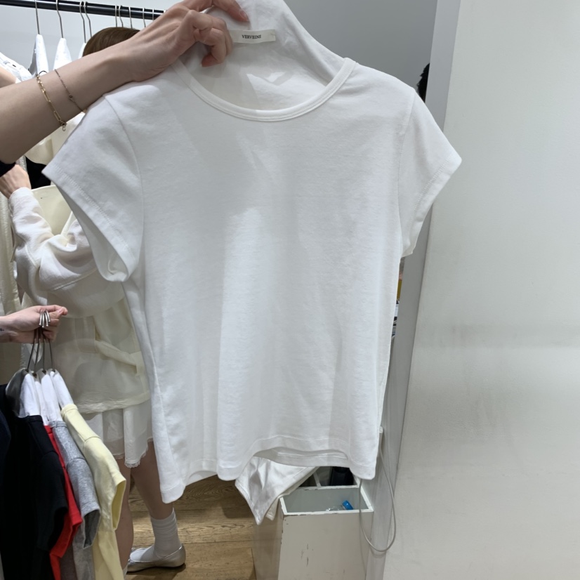 VERVEINE韓國代購女士新款休閑人氣真品推薦時尚職業T恤修身VERVEINET恤圖色1