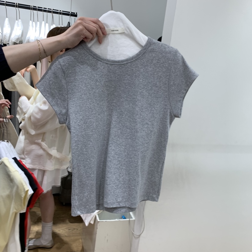 VERVEINE韓國代購女士新款休閑人氣真品推薦時尚職業T恤修身VERVEINET恤圖色3