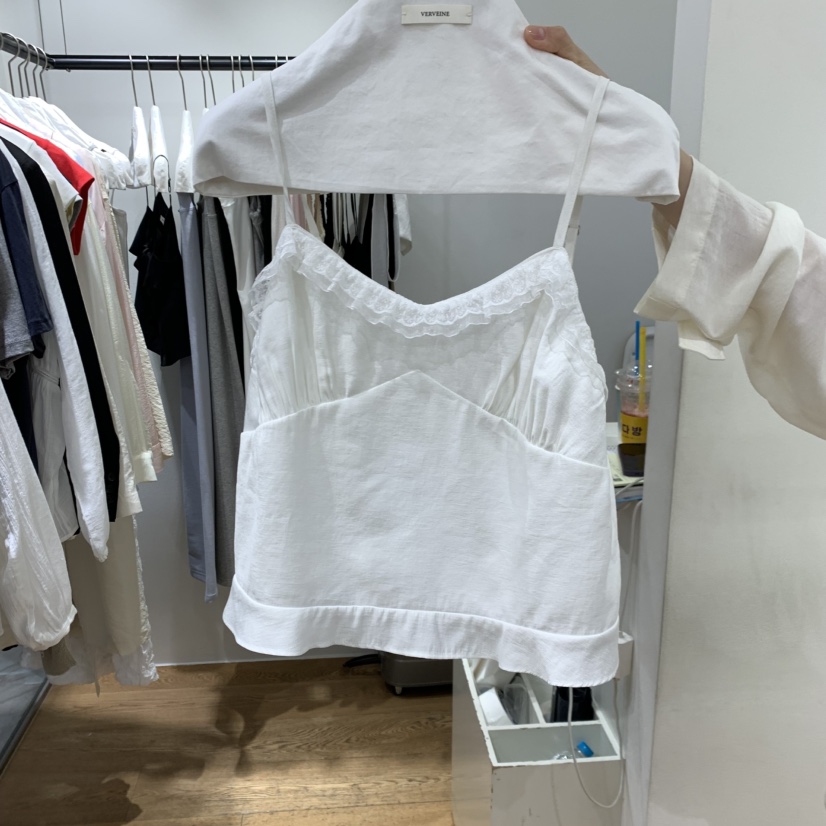 VERVEINE東大門代購女裝新品熱賣真品26春夏吊帶背心蕾絲VERVEINE吊帶/背心圖色2