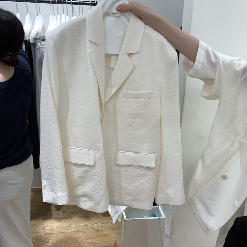 VERVEINE東大門實拍女士新款時尚真品職業人氣休閑夾克亞麻VERVEINE夾克圖色1